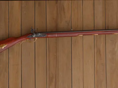 Flintlock Long Rifle 3D model