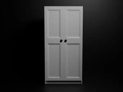 Wardrobe 3D model Low-poly 3D model