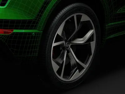 Audi RS Q8 2020 wheel 3D model