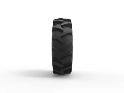 Wheel of Redneck Rave Mud truck Scale 1 to 25 3D print model