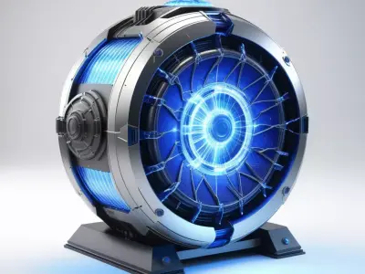 Futuristic Energy Shield Generator 3D model