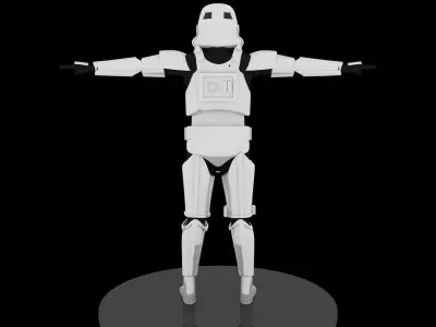 Star Wars Rogue One-Solo Stormtrooper Armor 3D print model Low-poly 3D model
