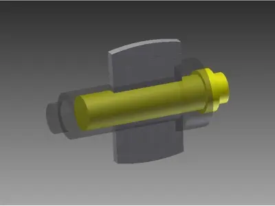 Cotter Joint Free 3D model by abhijeet1