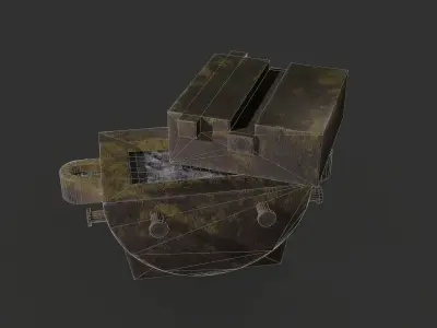 Foundry Cont Low-poly 3D model