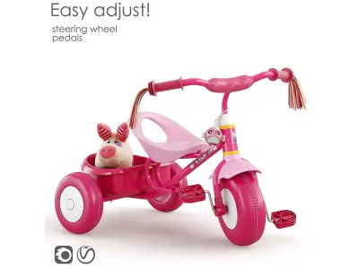 Bike childrens tricycle 3D model