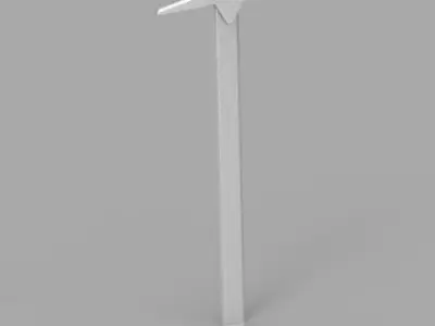 Longsword sword 3D model