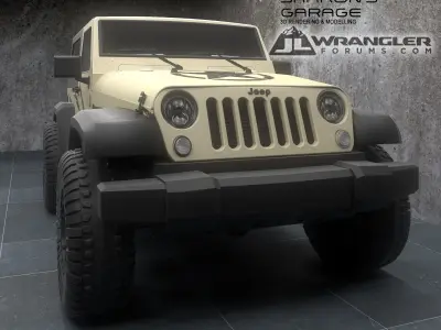 Jeep Wrangler Modified  3D model