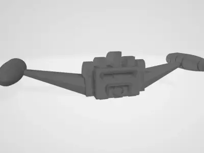 barattack robot head backpack drill part 3d printing stl file 3D print model