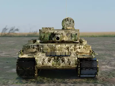 tiger 3d model Low-poly 3D model