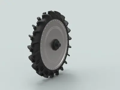 Wheel from swamp buggy 3D model