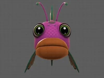 Fish V08 Low-poly 3D model