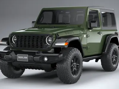 Jeep Wrangler Willys 2024 3D model buy