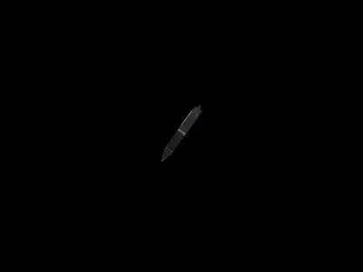 Kizlyar Supreme Strij Throwing Knife forged Blade Low-poly 3D model