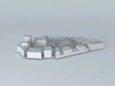 Castle-fortress of Santa Pola Urban Environment Free 3D model