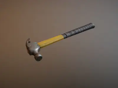Hammer Low-poly 3D model 33