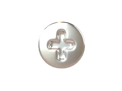Screw v1 002 Low-poly 3D model