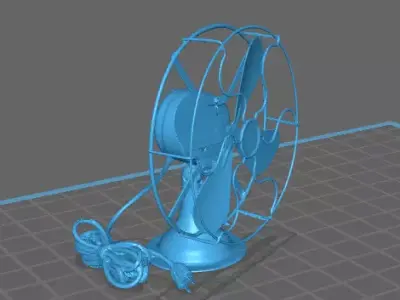 Retro Desk Fan 2 3D print model
