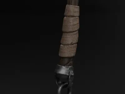 Game ready Viking Axe Low-poly 3D model