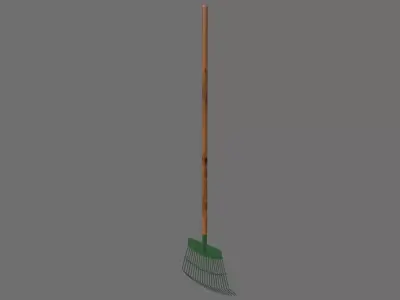 Rake 1A Low-poly 3D model
