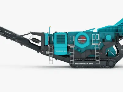 Jaw Crusher Powerscreen PREMIERTRAK 600 3D model