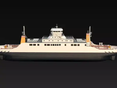 Car Ferry 3D model