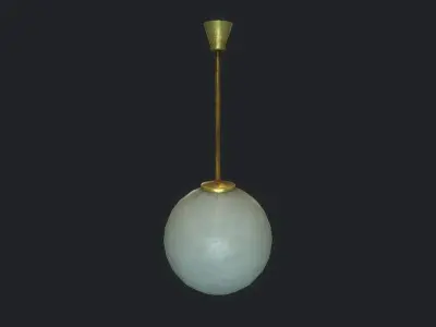 Old Ball Lamp Dirty Low-poly 3D model