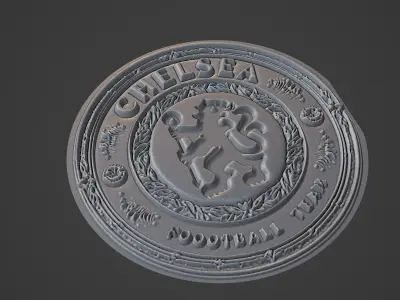 Chelsea Football Medallion 3D print model buy