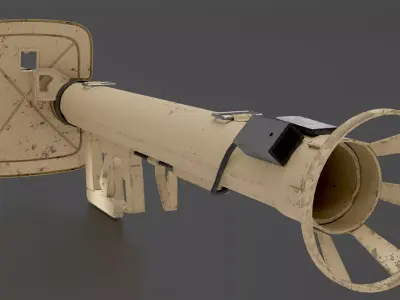 Panzerabwehrwaffe Low-poly 3D model