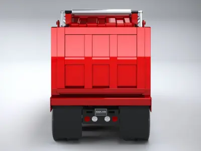Kenworth T880 Tipper 2017 LowPoly 3D model