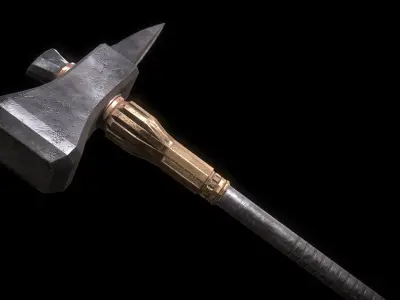 Fantasy Warhammer PBR Low-poly 3D model
