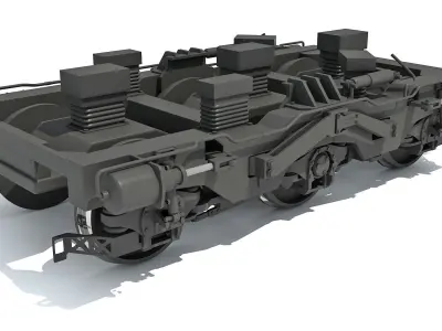 Train Wheels 3D model buy