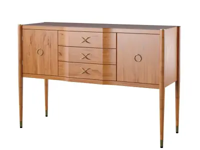 1950s Replicated Antique Sideboard AKD Custom Design 3D model