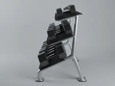 Hampton 3T-FLT Flat Tray rack 3D model