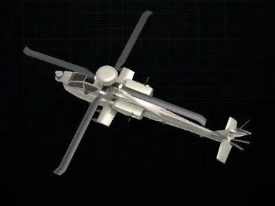 AH-64 Apache 3D model by octagram14