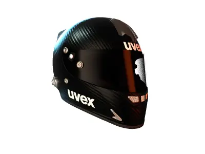 UVEX FP5 Carbon Helmet  High-Quality 3D Model 3D model