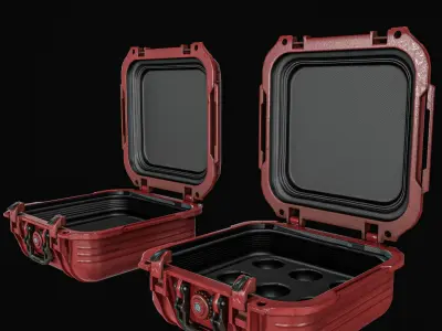 Special Military Weapons Cases pack Low-poly 3D model