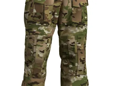 VKPO 3 Russian Army Combat Pants - Marvelous Designer 3D model