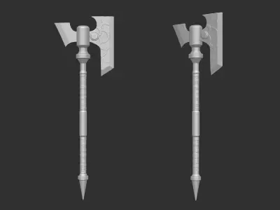 Battle Axe Printable 3D print model