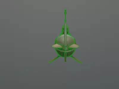 rusty submarine 3D model