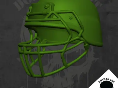 Grid Iron Helmet for 6 inch action figures 3D print model purchase