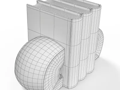 Agate book holder 3D model