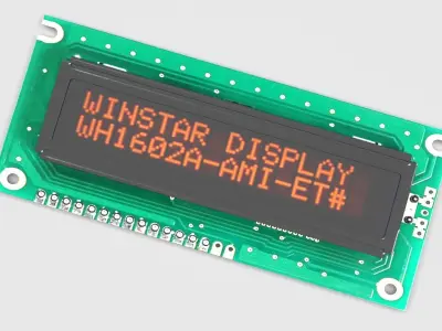 Liquid Crystal Display Screen Component 3D model by erikyavrumyan