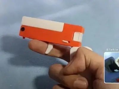 Educational Assembling Toy Gun - Lifecard Props only 3D print model