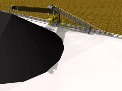 Coal Stacker-Reclaimer Free 3D model