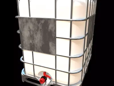 IBC Industrial 3D model Low-poly 3D model
