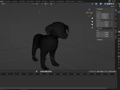 3d model of dog 3D model