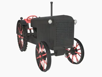 restored tractor from the 30s 3D model