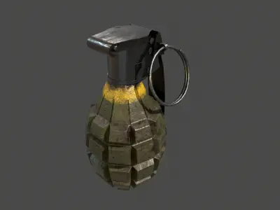 MK2 Hand Grenade Low-poly 3D model purchase