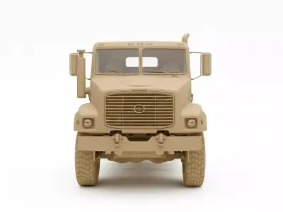 Heavy Duty Tractor Truck Low-poly 3D model