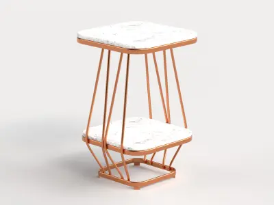 Table 1 Modern Square Coffee Table for Living Room Low-poly 3D model